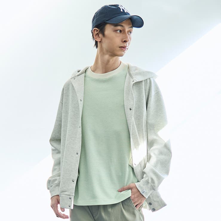 クリーンプラススウェットスナップボタンパーカー【防汚（食品汚れ）、UVカット】 | coen【men】 | 詳細画像9 