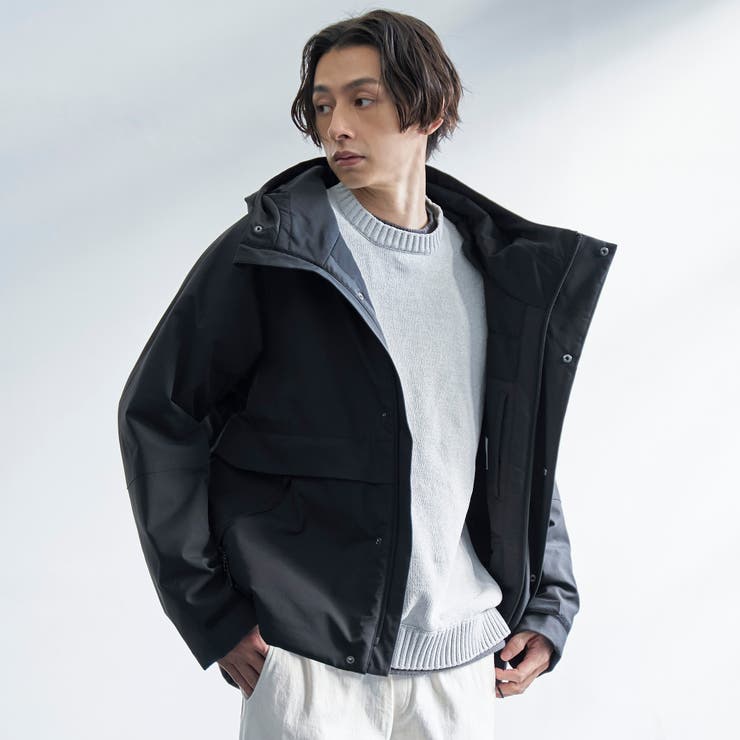 ヒートシェルターフードブルゾン【保温性、撥水性、帯電防止（裏生地）】 | coen【men】 | 詳細画像2 