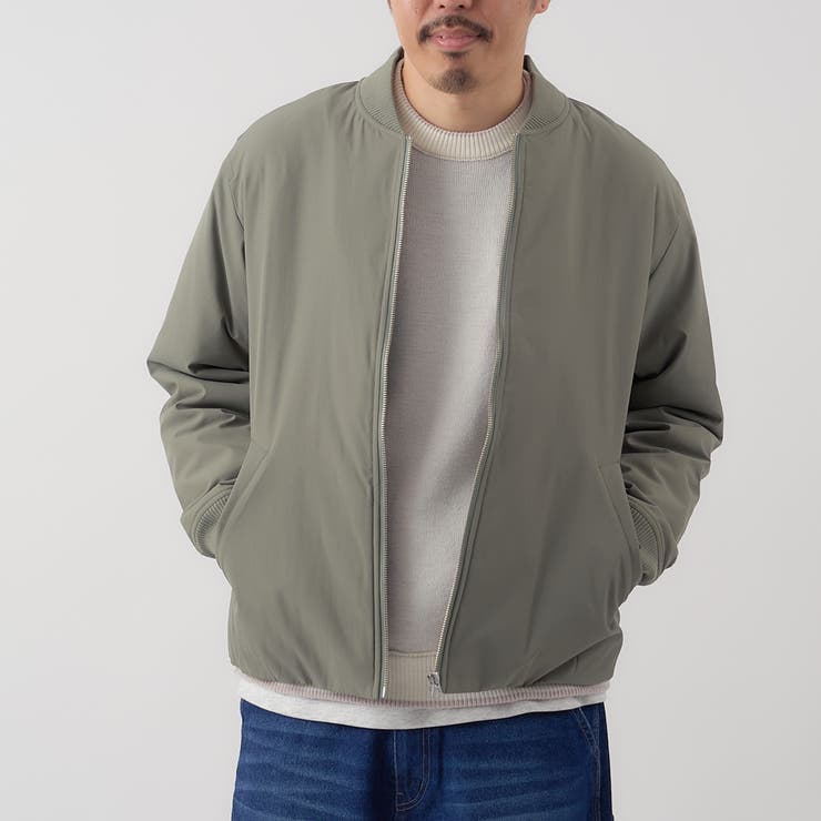 OLIVE | ヒートシェルタージップアップブルゾン【保温性、撥水性、帯電防止（裏地）】 | coen【men】