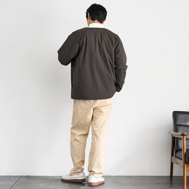 ウィンドブロックノーカラーカーデ【撥水、防風、抗菌防臭（中綿）】 | coen【men】 | 詳細画像10 