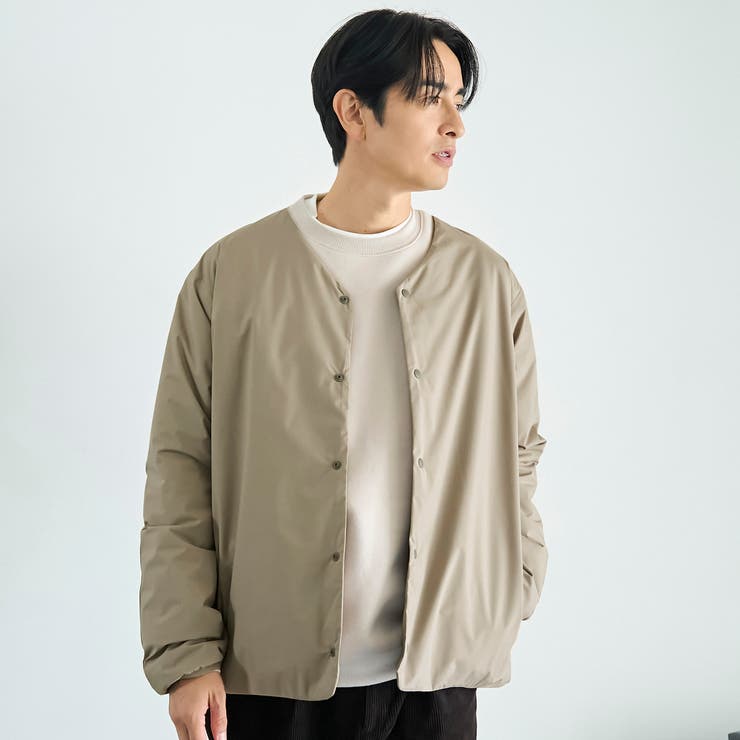 ウィンドブロックノーカラーカーデ【撥水、防風、抗菌防臭（中綿）】 | coen【men】 | 詳細画像11 