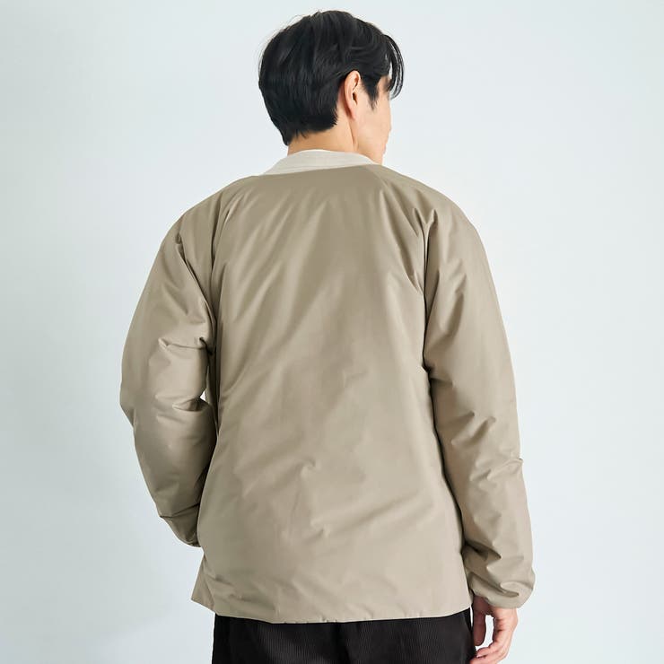 ウィンドブロックノーカラーカーデ【撥水、防風、抗菌防臭（中綿）】 | coen【men】 | 詳細画像12 