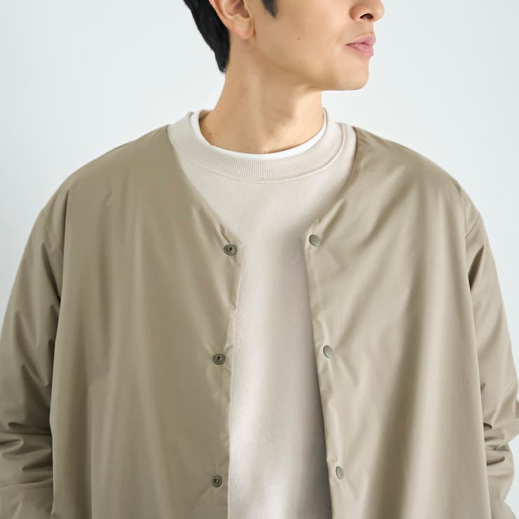 ウィンドブロックノーカラーカーデ【撥水、防風、抗菌防臭（中綿）】 | coen【men】 | 詳細画像15 