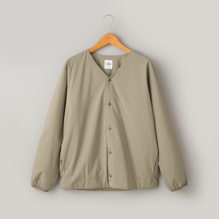 ウィンドブロックノーカラーカーデ【撥水、防風、抗菌防臭（中綿）】 | coen【men】 | 詳細画像36 