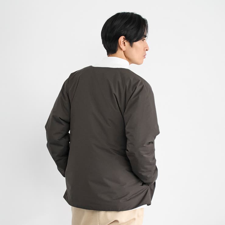 ウィンドブロックノーカラーカーデ【撥水、防風、抗菌防臭（中綿）】 | coen【men】 | 詳細画像7 