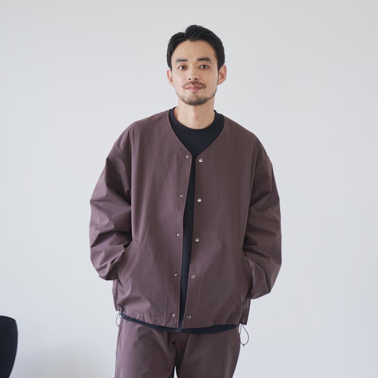 ハイカーテックノーカラージャケット【防シワ/ストレッチ/撥水/ウォッシャブル】 | coen【men】 | 詳細画像14 