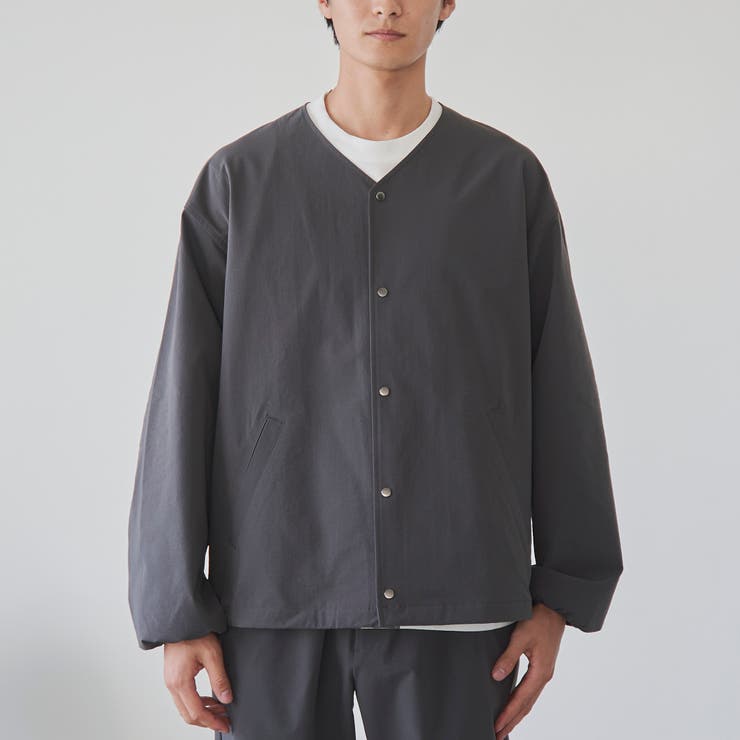 ハイカーテックノーカラージャケット【防シワ/ストレッチ/撥水/ウォッシャブル】 | coen【men】 | 詳細画像20 