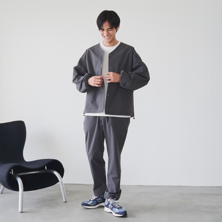 ハイカーテックノーカラージャケット【防シワ/ストレッチ/撥水/ウォッシャブル】 | coen【men】 | 詳細画像5 