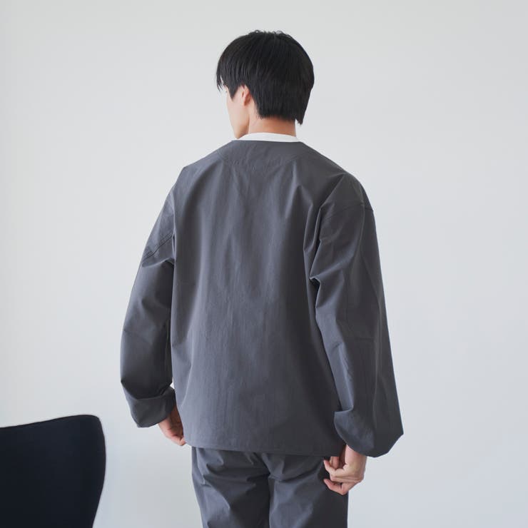 ハイカーテックノーカラージャケット【防シワ/ストレッチ/撥水/ウォッシャブル】 | coen【men】 | 詳細画像6 