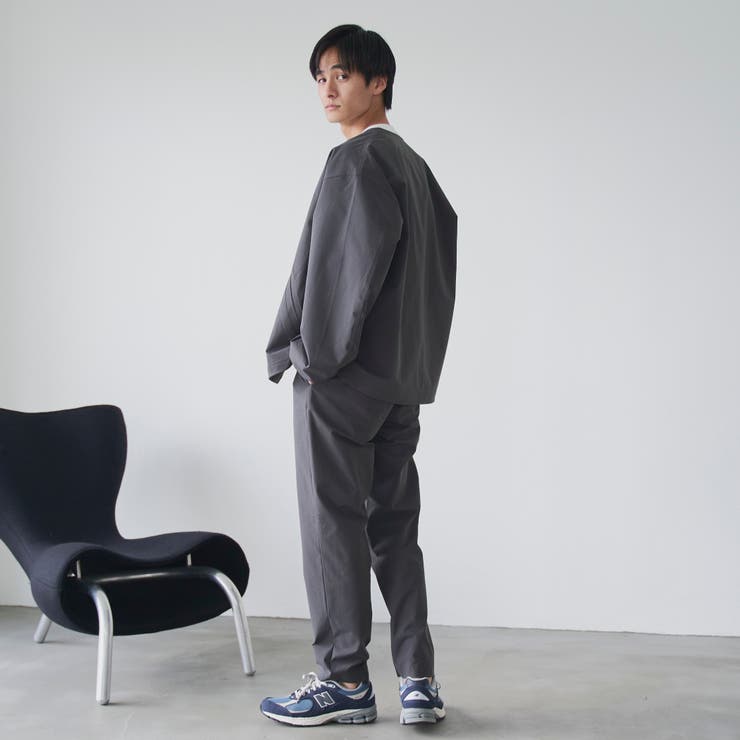 ハイカーテックノーカラージャケット【防シワ/ストレッチ/撥水/ウォッシャブル】 | coen【men】 | 詳細画像7 