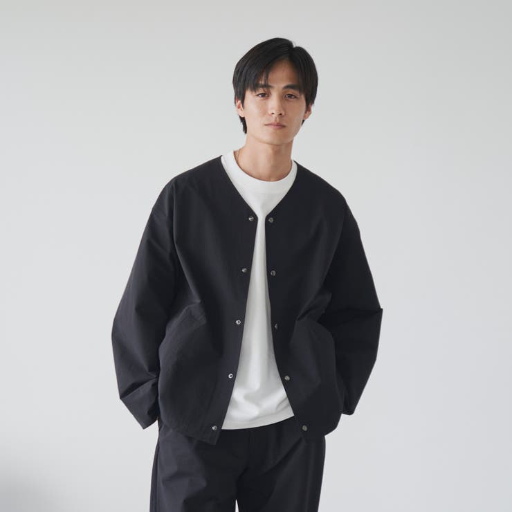 ハイカーテックノーカラージャケット【防シワ/ストレッチ/撥水/ウォッシャブル】 | coen【men】 | 詳細画像8 