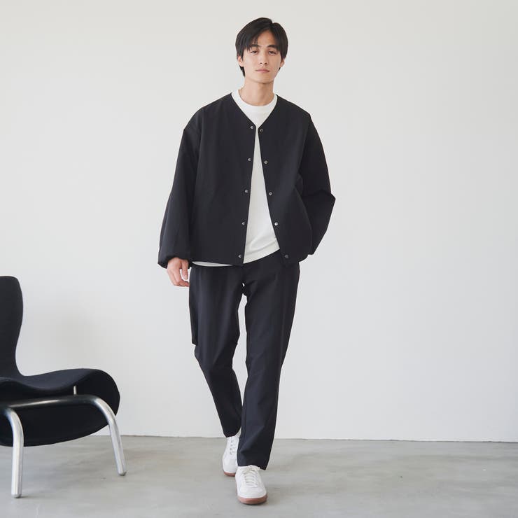 ハイカーテックノーカラージャケット【防シワ/ストレッチ/撥水/ウォッシャブル】 | coen【men】 | 詳細画像9 