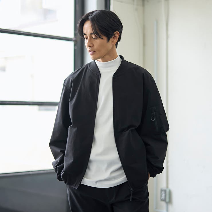 ハイカーテックブルゾン【防シワ/ストレッチ/撥水/ウォッシャブル】 | coen【men】 | 詳細画像3 