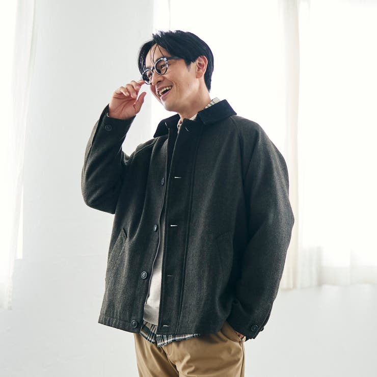ウールブレンドツイルジャケット | coen【men】 | 詳細画像14 