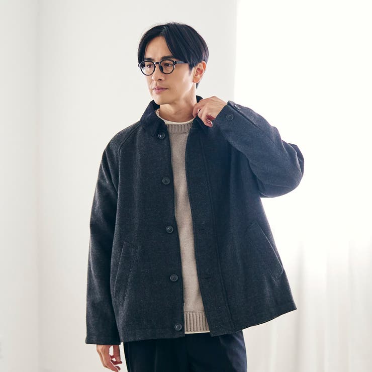 ウールブレンドツイルジャケット | coen【men】 | 詳細画像3 