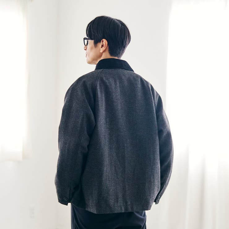 ウールブレンドツイルジャケット | coen【men】 | 詳細画像4 