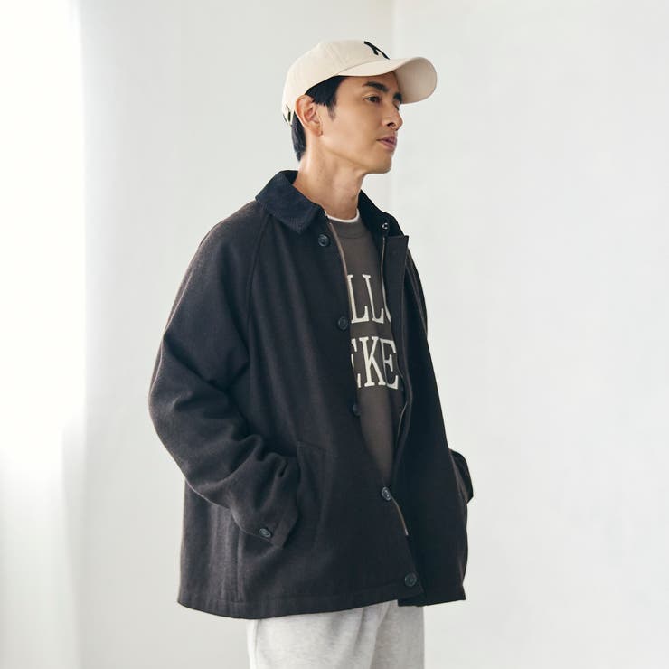 ウールブレンドツイルジャケット | coen【men】 | 詳細画像8 