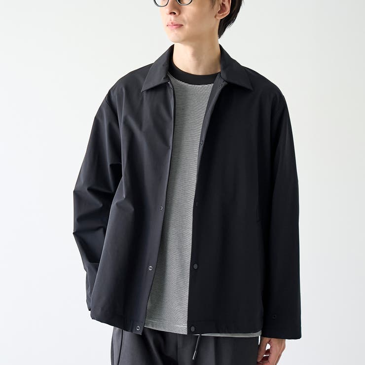 BLACK | ストレッチテックナイロンカバーオール【ストレッチ、はっ水、耐摩耗性、UVカット】 | coen【men】