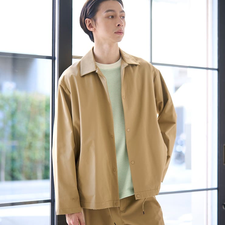 BEIGE | ストレッチテックナイロンカバーオール【ストレッチ、はっ水、耐摩耗性、UVカット】 | coen【men】