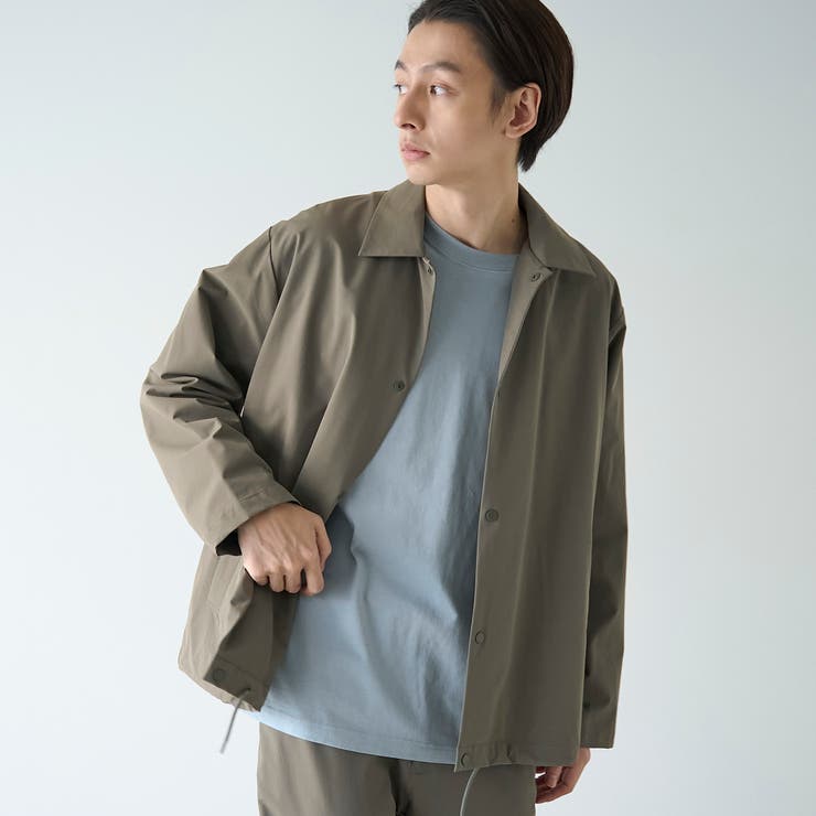 OLIVE | ストレッチテックナイロンカバーオール【ストレッチ、はっ水、耐摩耗性、UVカット】 | coen【men】