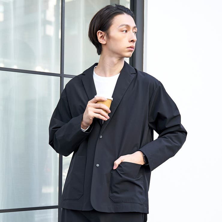 ストレッチテックナイロンテーラードジャケット【ストレッチ、はっ水、耐摩耗性、UV… | coen【men】 | 詳細画像19 