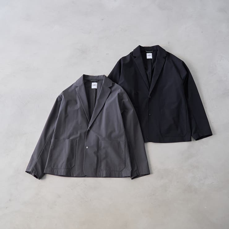 ストレッチテックナイロンテーラードジャケット【ストレッチ、はっ水、耐摩耗性、UV… | coen【men】 | 詳細画像2 