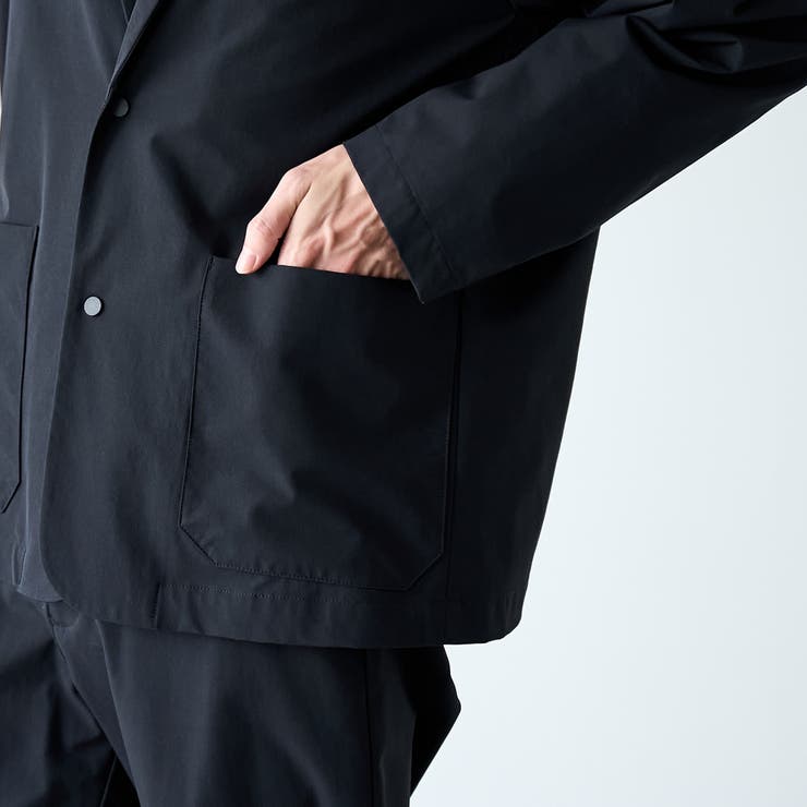 ストレッチテックナイロンテーラードジャケット【ストレッチ、はっ水、耐摩耗性、UV… | coen【men】 | 詳細画像9 