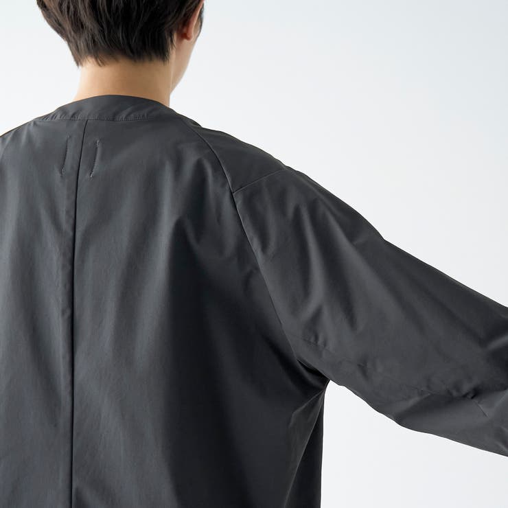 ストレッチテックナイロンノーカラージャケット【ストレッチ、はっ水、耐摩耗性、UV… | coen【men】 | 詳細画像10 