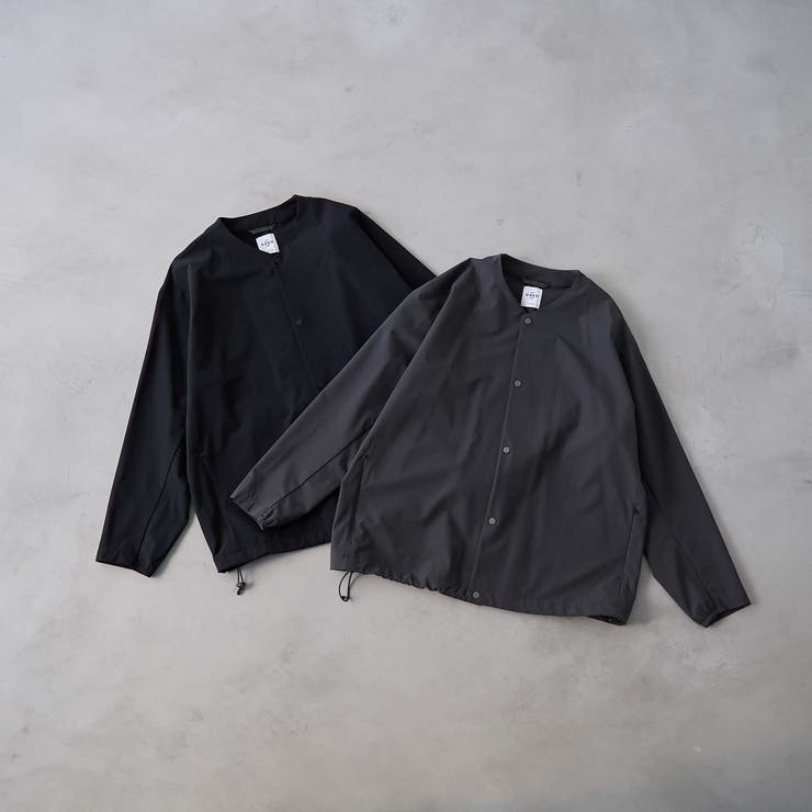 ストレッチテックナイロンノーカラージャケット【ストレッチ、はっ水、耐摩耗性、UV… | coen【men】 | 詳細画像2 