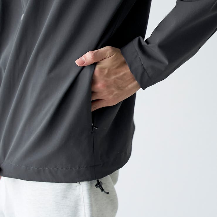 ストレッチテックナイロンノーカラージャケット【ストレッチ、はっ水、耐摩耗性、UV… | coen【men】 | 詳細画像8 