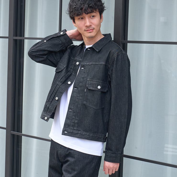 BLACK | 【C.DENIMS】トラッカーデニムジャケット | coen【men】