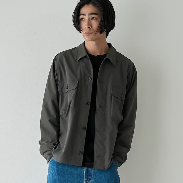 DK.GRAY | 【撥水】CPOシャツジャケット | coen【men】