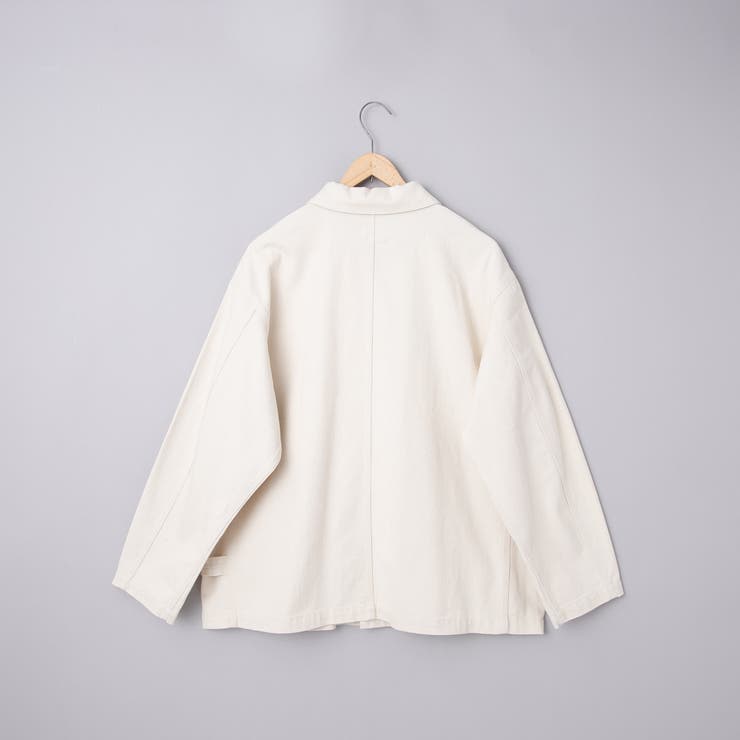 美品　45R カバーオール　コットンジャケット オフホワイト　サイズ２ SMITH'S（スミス）別注カバーオールジャケット（オフホワイト