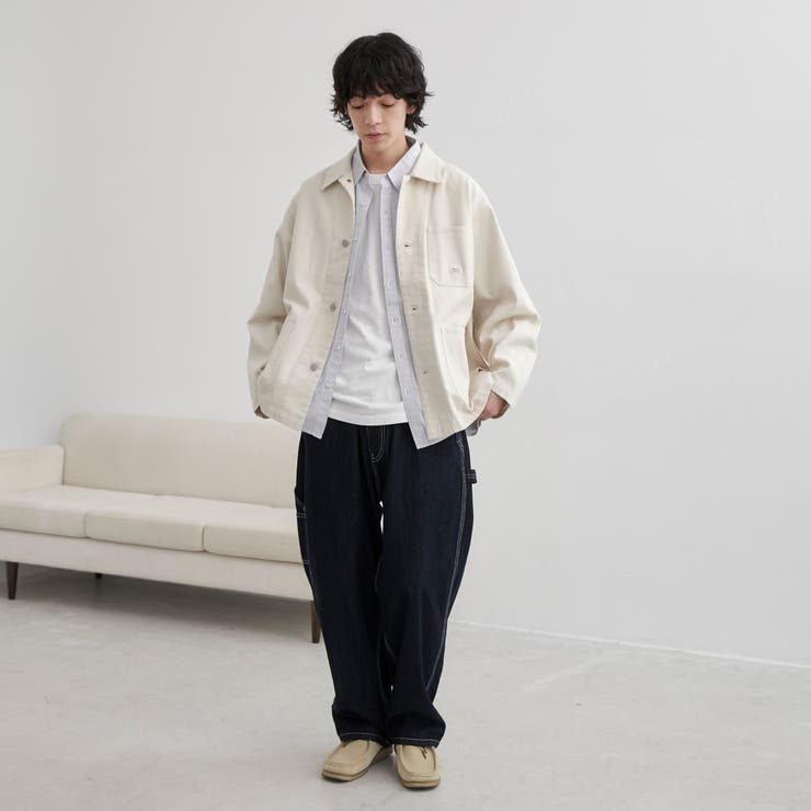 SMITH’S（スミス）別注カバーオールジャケット（オフホワイト／ブラック） | coen【men】 | 詳細画像4 