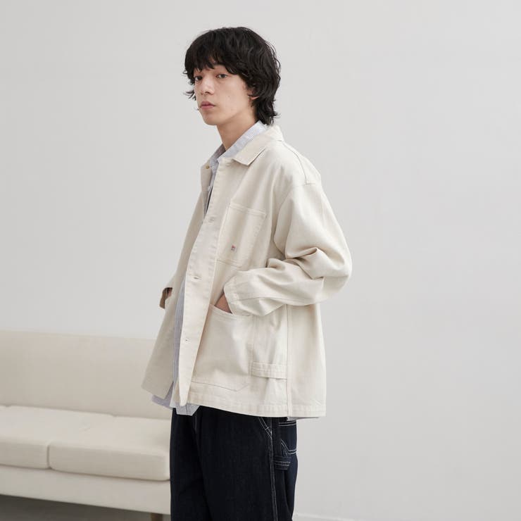 SMITH’S（スミス）別注カバーオールジャケット（オフホワイト／ブラック） | coen【men】 | 詳細画像5 