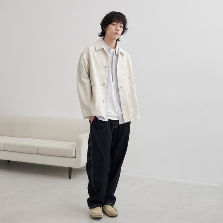 SMITH’S（スミス）別注カバーオールジャケット（オフホワイト／ブラック） | coen【men】 | 詳細画像6 