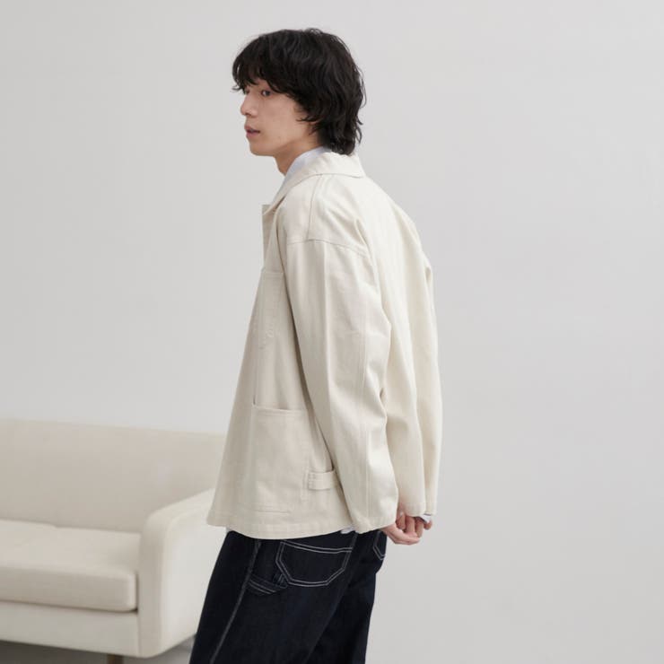 SMITH’S（スミス）別注カバーオールジャケット（オフホワイト／ブラック） | coen【men】 | 詳細画像7 