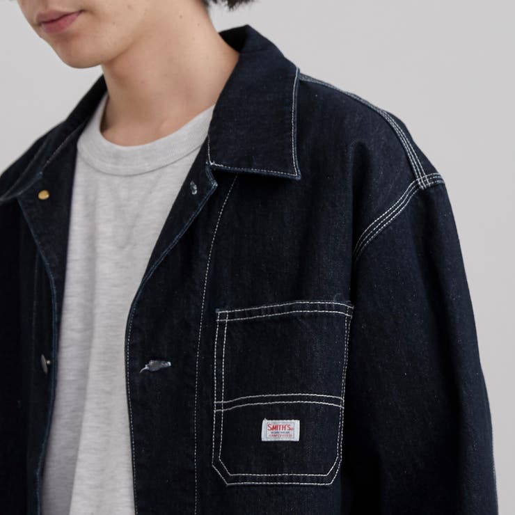 SMITH'S（スミス）別注デニムカバーオールジャケット（コバルト