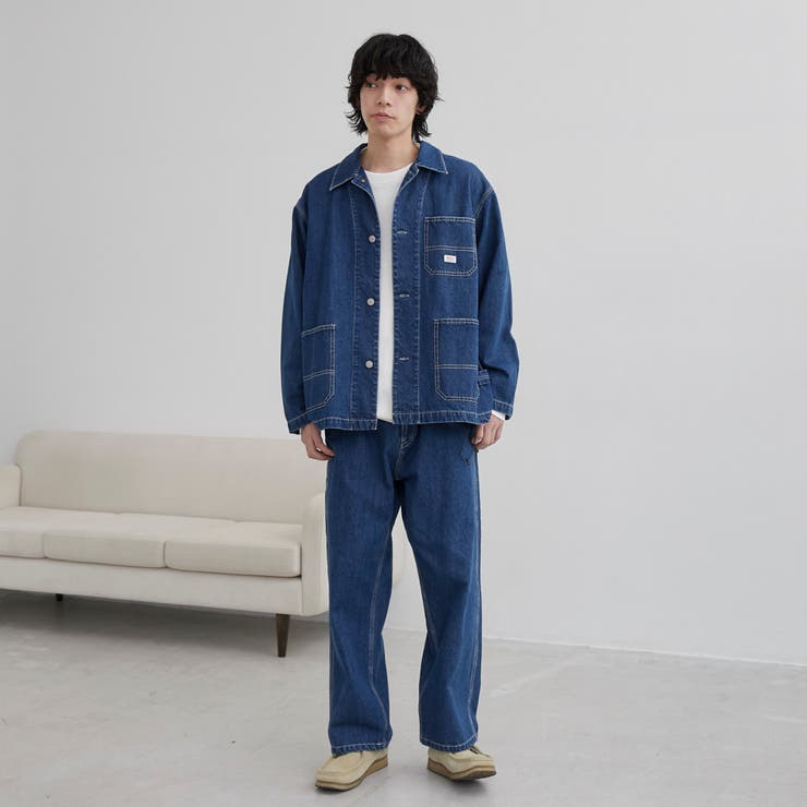 SMITH'S（スミス）別注デニムカバーオールジャケット（コバルト