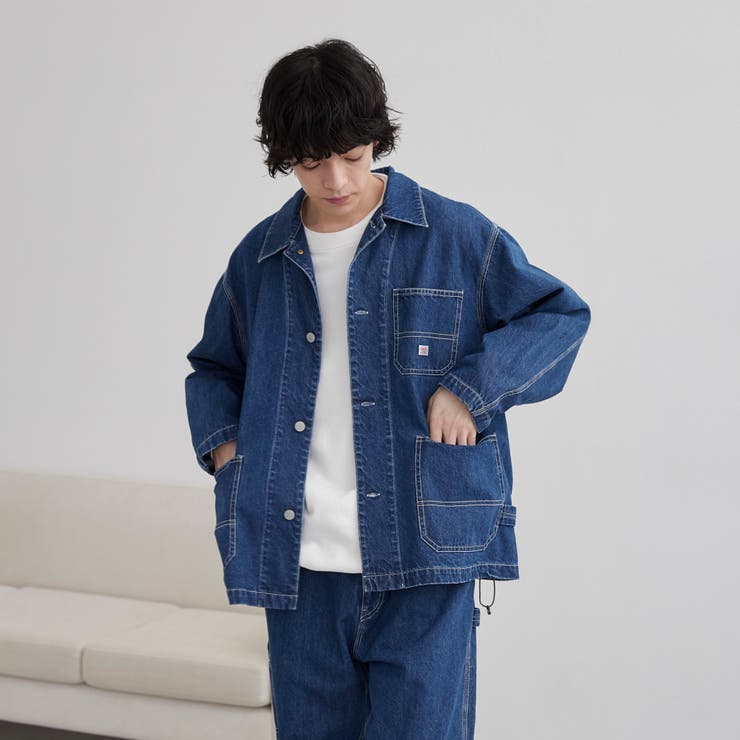 SMITH’S（スミス）別注デニムカバーオールジャケット（コバルト／ネイビー） | coen【men】 | 詳細画像4 