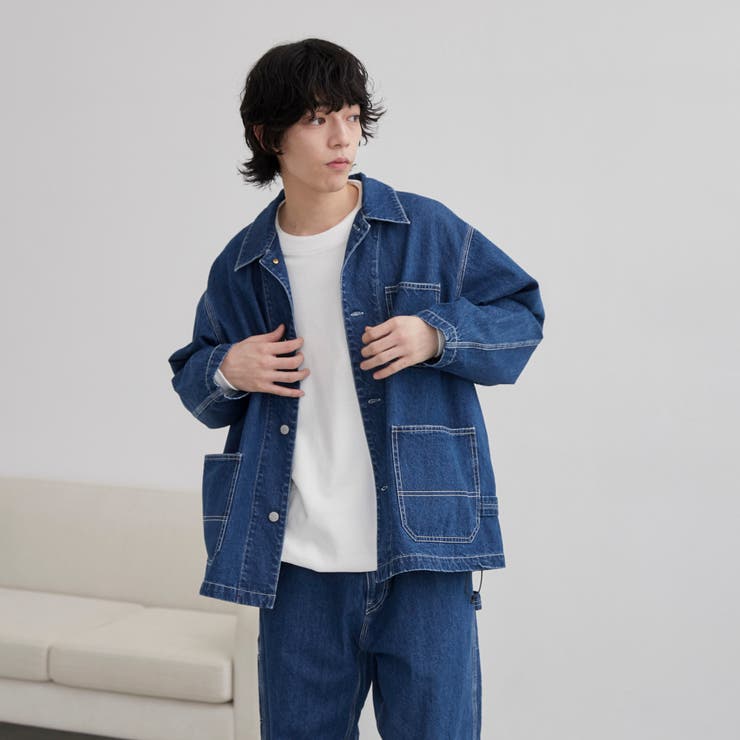 SMITH’S（スミス）別注デニムカバーオールジャケット（コバルト／ネイビー） | coen【men】 | 詳細画像7 