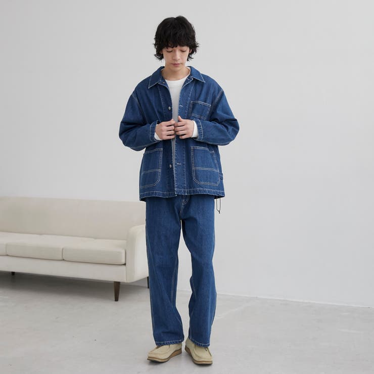 SMITH'S（スミス）別注デニムカバーオールジャケット（コバルト