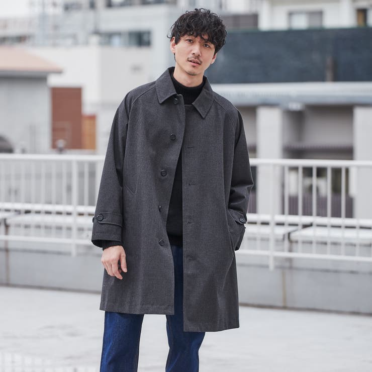 チェックバルマカーンコート[品番：COEW0003734]｜coen【men