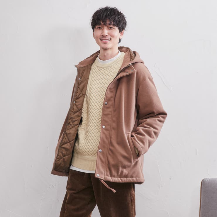 メルトンフードブルゾン[品番：COEW0003881]｜coen【men】（コーエン