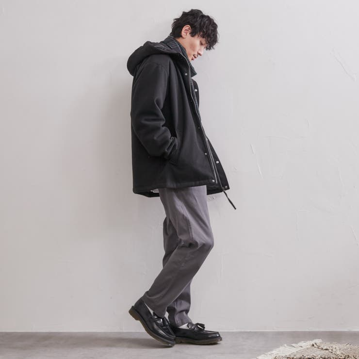 メルトンフードブルゾン[品番：COEW0003881]｜coen【men】（コーエン