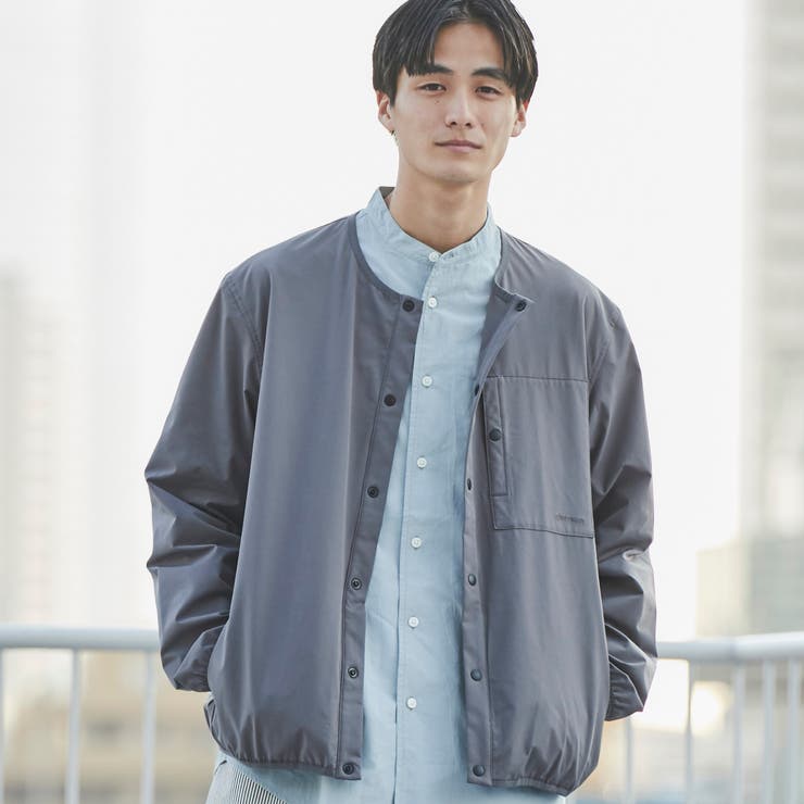 SIERRATEXノーカラーブルゾン[品番：COEW0004165]｜coen【men