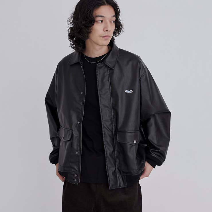 そうコレ！】Penneys（ぺニーズ）別注レザーライクブルゾン[品番