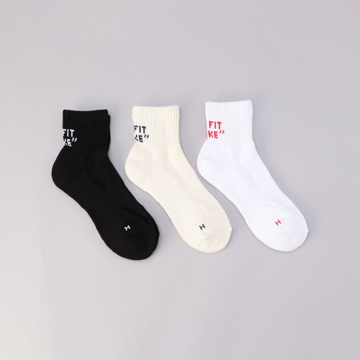その他1 | Healthknit（ヘルスニット）バックロゴソックス【３足セット】 | coen【men】