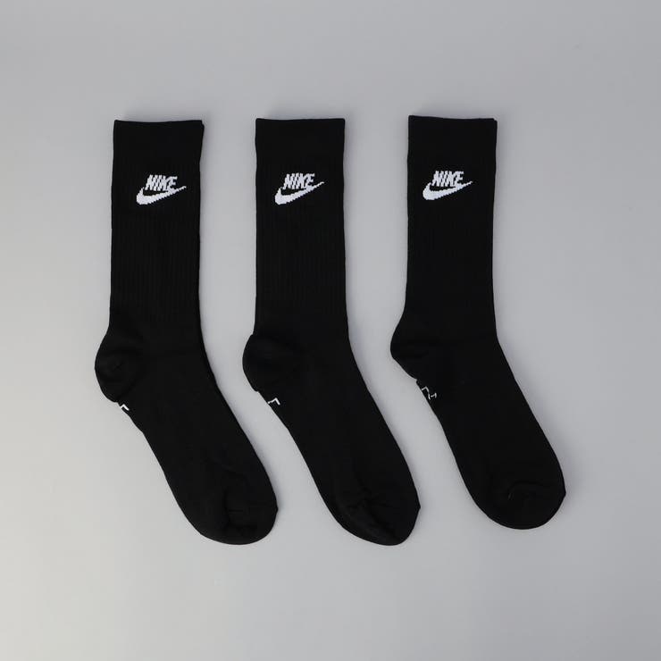 BLACK | 【お得な3足セット】NIKE（ナイキ）NSW ES CREWSOCKS | coen【men】