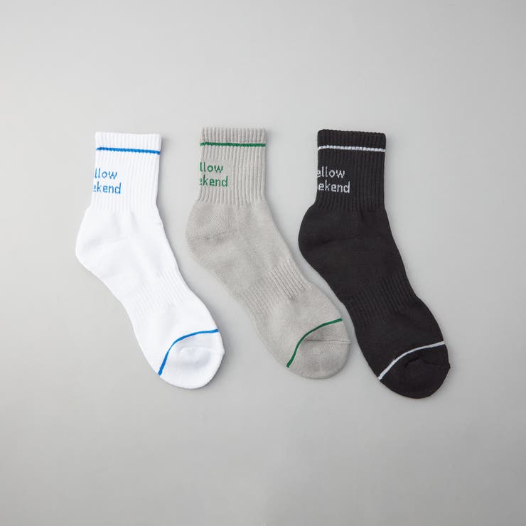 ラインロゴソックス【３足セット】 | coen【men】 | 詳細画像1 